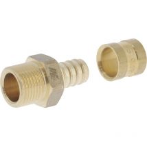 Racor recto deslizante per - Mâle Fixe 20x27 - Ø25