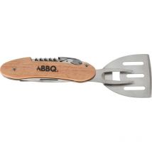 Koopman International B.v. - bbq accesorios barbacoa 5 en 1 mango madera , Accesorios barbacoa 5 en 1 maderaIncluye: espátula, tenedor, cuchillo,