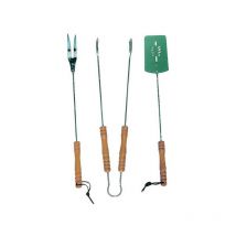 Mastergrill - Juego de accesorios para barbacoa MG103 3 piezas, herramientas esenciales para parrilladas, color negro