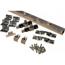 HBS - Juegos fijación puertas correderos ajustables 80kg 190cm