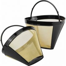 Accessoire de rangement pour cuisine Filtre à Café Réutilisable, Filtre Permanent Pour Machine à Café Pour Faire Du Café Manuel, 2pcs