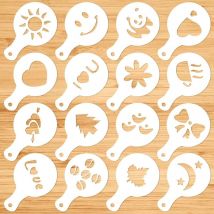 Accessoire de rangement pour cuisine, Maquette d'impression de café fantaisie - lot de 16