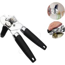 Accessoire De Rangement Pour Cuisine,ouvre-boîte Manuel De Cuisine – Ouvre-boîte À Main Avec Lame En Acier Inoxydable À Bord Lisse – Ouvre-boîte 