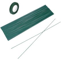 Accessoire de tête de fleur 51 pièces 30 cm Tige de fleur artificielle Tuteur de plante Support floral pour la fabrication de fleurs diy (50 piquets