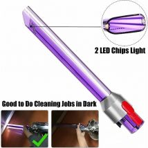 Accessoire Lumineux - Buse d'Aspirateur avec led Intégrée - Compatible avec Dyson V7 V8 V10 V11 V15 - Pour Nettoyer les Coins Sombres et Parties