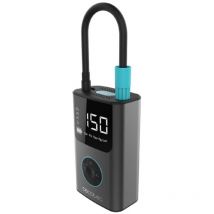 Cecotec - Compresseur d'air électrique portable Air Max, Gonfleur 150 psi, Double batterie 7,4 v et 2000 mAh, Lampe led, écran lcd, Adapté pour
