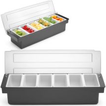Hendi - Organisateur de conteneur barman pour accessoires pour boissons et cocktails - 6 inserts