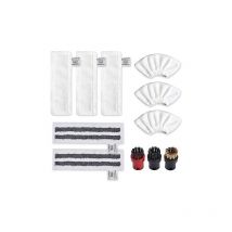 Accessoire pour Nettoyeur Vapeur Karcher Easyfix SC2 SC3 SC4 SC5 Bonnettes Microfibre Lingettes Serpillière Chiffons Brosses à Buse Ronde pour