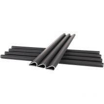 Hengmei - Accessoire pour poteau 50 pièces pvc bande de protection visuelle anthracite clips de fixation protection visuelle bandes de