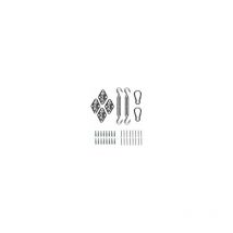 Denuotop - Accessoire pour voile dombrage Kit de fixation Voile d'ombrage - Acier inoxydable 304 Kit Accessoires de fixation de matériel pour Voile