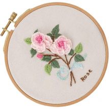 Accessoires couture Kit de broderie au point de croix pour femmes, décoration de maison, formation manuelle de Type fleur pour débutants, Kit