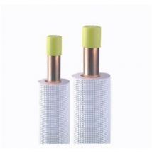 Tube cuivre frigorifique double par 10ML 1/4-1/2