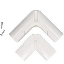 Basetbl - Accessoires de couverture de tube pour climatiseur intérieur extérieur Kit de couverture de ligne en pvc Coude vertical Série 80 417