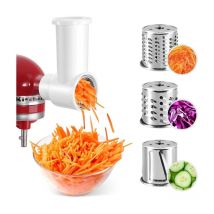 Linghhang - Accessoires de déchiqueteuse pour trancheuse pour mixeur Kitchenaid, accessoires de trancheuse pour trancher rapidement les légumes pour