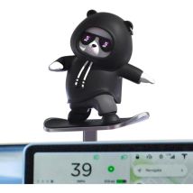 Accessoires de voiture amusants, décorations de tableau de bord en forme d'ours de skateboard, choses cool pour la voiture, adaptées à la décoration