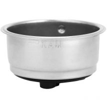 Jeffergarden - Filtre à café détachable en acier inoxydable, panier, passoire, accessoires de Machine à café pour la maison et le bureau, double tasse