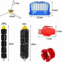 Soleil - Accessoires kit pour iRobot Roomba 600 série 671 692 694 697 698 650 651 660 690 Rouleau de filtre à brosse balai Pièces de rechange