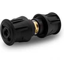 Houhence - Accessoires nettoyeur haute pression : raccord rapide haute pression double tête Karcher, adaptateur de raccordement de tuyau 2 pack