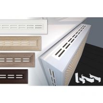 Accessoires pour habillages de radiateurs Stella - Couverture & fixation: Chêne Vintage, Caches latéraux (2 pcs.)