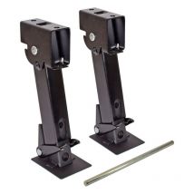 Accessoires pour remorque, 1 Paire crics stabilisateurs remorque, crics stabilisateurs télescopiques Pliables, crics stabilisateurs à Bascule