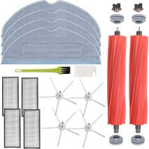 Zubehör für Roborock S7 MaxV Ultra / S7 MaxV / S7 Plus / S7 Max / S7 / S7 Pro Ultra Roboter (4 Wischtücher + 2 Hauptbürsten + 4 Seitenbürsten + 4