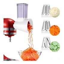 Lifcausal - Accessoires pour trancheuse/déchiqueteuse pour batteurs sur socle KitchenAid, trancheuses, râpe à fromage, accessoire pour machine à