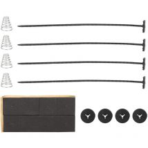 Jeffergarden Accessoires universels de kit de montage de ventilateur de refroidissement électrique Push Pull de ventilateur mince de camion de voiture
