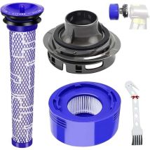 Accessori Filtro Per Aspirapolvere Dyson V7 V8, Coperchio Motore Posteriore + Filtro Hepa Posteriore + Set Di Filtri Di Ricambio Per Aspirapolvere 