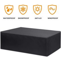 KZQ – Copertura per mobili da giardino impermeabile in poliestere Oxford 210D – 80x66x100 cm, 120x120x74 cm, 126x126x74 cm, 135x135x75 cm, 170x94x70 