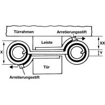 100 Millimetri Cerniera Nr.30 Galva Acciaio