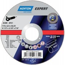 Norton – Disco separatore in acciaio inox A30R 115x2.5x22.23mm – 25 dischi – Utensileria