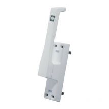 Fuhr - Accionamiento de puerta 970 din derecho plata anodizado lm 23mm varilla redonda 10mm