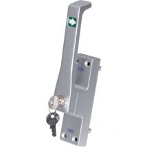 Fuhr - Accionamiento de puerta 970Z din izquierda anodizado plateado lm varilla redonda 10mm