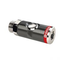 Riegler - Accoppiamento di sicurezza rotante con pulsante. No 7,4 mm Ag G1/2