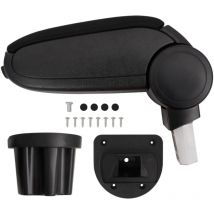 Destockoutils - Accoudoir de voiture noir 13,5x32,5x(31-46,5) cm abs vidaXL