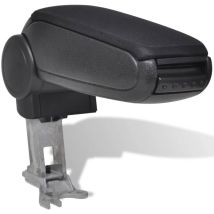 Destockoutils – Accoudoir réglable pour Audi A6 C5 – Noir – ABS, Polyester – Accessoires équipement intérieur