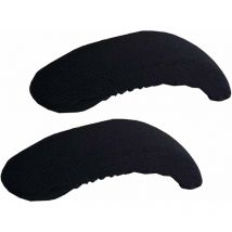 Accoudoirs Canapé Protection Élastique Housse d'accoudoir de Chaise Pivotante Fauteuil d'ordinateur Fauteuil - Noir