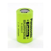 Exalium Premium - Accu Panasonic 1.2V 3Ah NiCd N-3000CR + cosses à souder