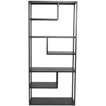 Staal Étagère 6 compartiments, noir.