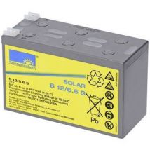 Gnb Sonnenschein - Accumulateur solaire dryfit S12/6,6 s NGSO1206D6HS0SA 12 v 6.6 Ah plomb-gel (l x h x p) 152 x 99 x 66 mm cosses plates 4,8 mm
