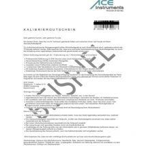 100082 Certificato di calibrazione - ACE