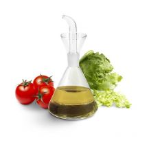 Aceitera de cristal con sistema antigoteo, capacidad 250 ml.