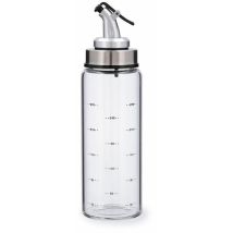Aceitera de vidrio borosilicato 0,30L – Tapón dosificador de acero inoxidable – Utensilio de cocina ecológico