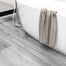 Acezanble - Linear Shower Drain , Stainless Steel Floor Drain Tile Insert Shower Linear Wet Room Drain, 2 in 1 Shower Drain-70cm