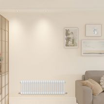 Acezanble - White Traditional Radiator Cast Iron Style Radiator 3 Column 300 x 1010mm