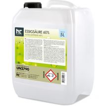 Höfer Chemie Gmbh - 20 l Acide Acétique 60% (4 x 5 l) Produit technique - Fiable pour l'élimination des salissures tenaces