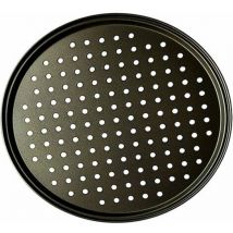 Cesieclefou - Acier Au Carbone Plat Four Perforé Multi-Usages Plaque à Pizzac Anti-adhérent Plaques à Pizza Utilisée pour Pâtisserie, La Pizza, Le