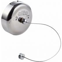 Acier Inoxydable Rétractable Étendoir à Vetements Extensible Poli Chromé Séchoir à Linge Corde Réglable 2.8m Interieur Exterieur Balcon