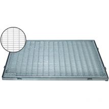 ACO - Gitterrost mit Zarge verzinkt Stahl Maschenweite 30x10mm 60 x 40 cm Höhe:2cm