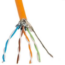 Installationskabel TN-7000-1 Kat.7 orange 4P s/ftp AWG23 50 Meter - Acome